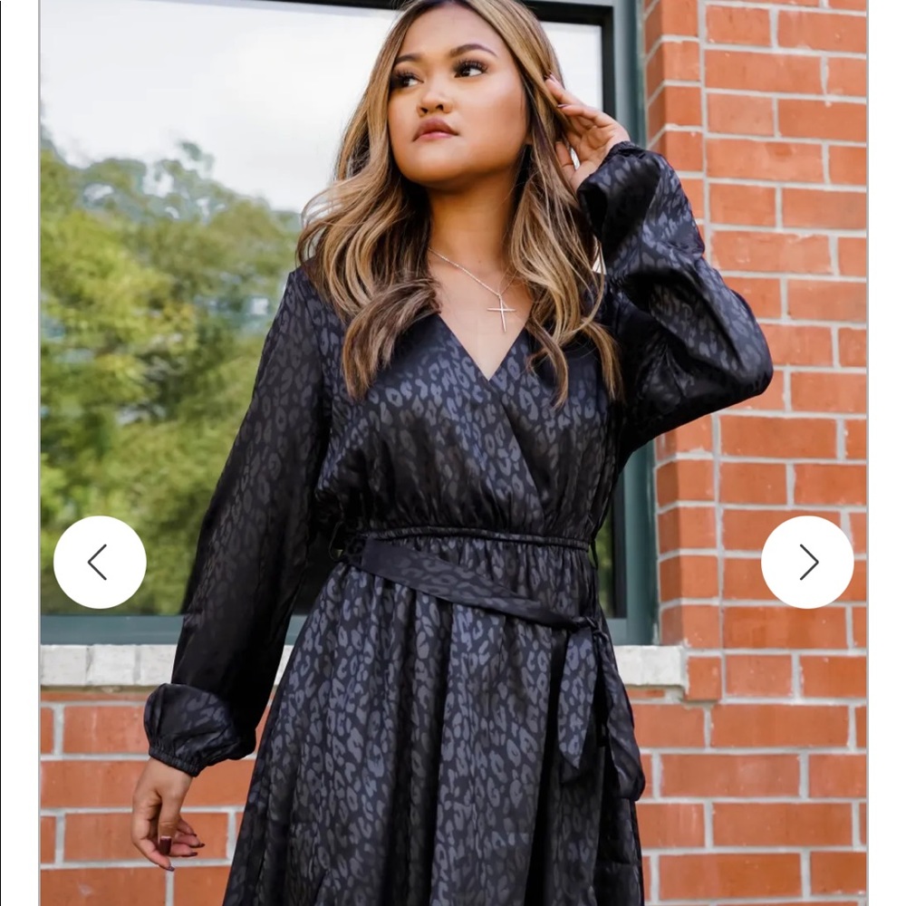 Tarah Sutton print stain belted dress